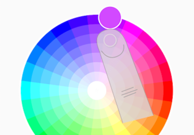 Screenshot of the color wheel.
