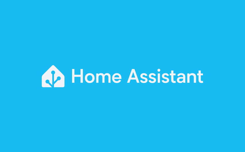 El nuevo logo de Home Assistant sobre fondo azul.