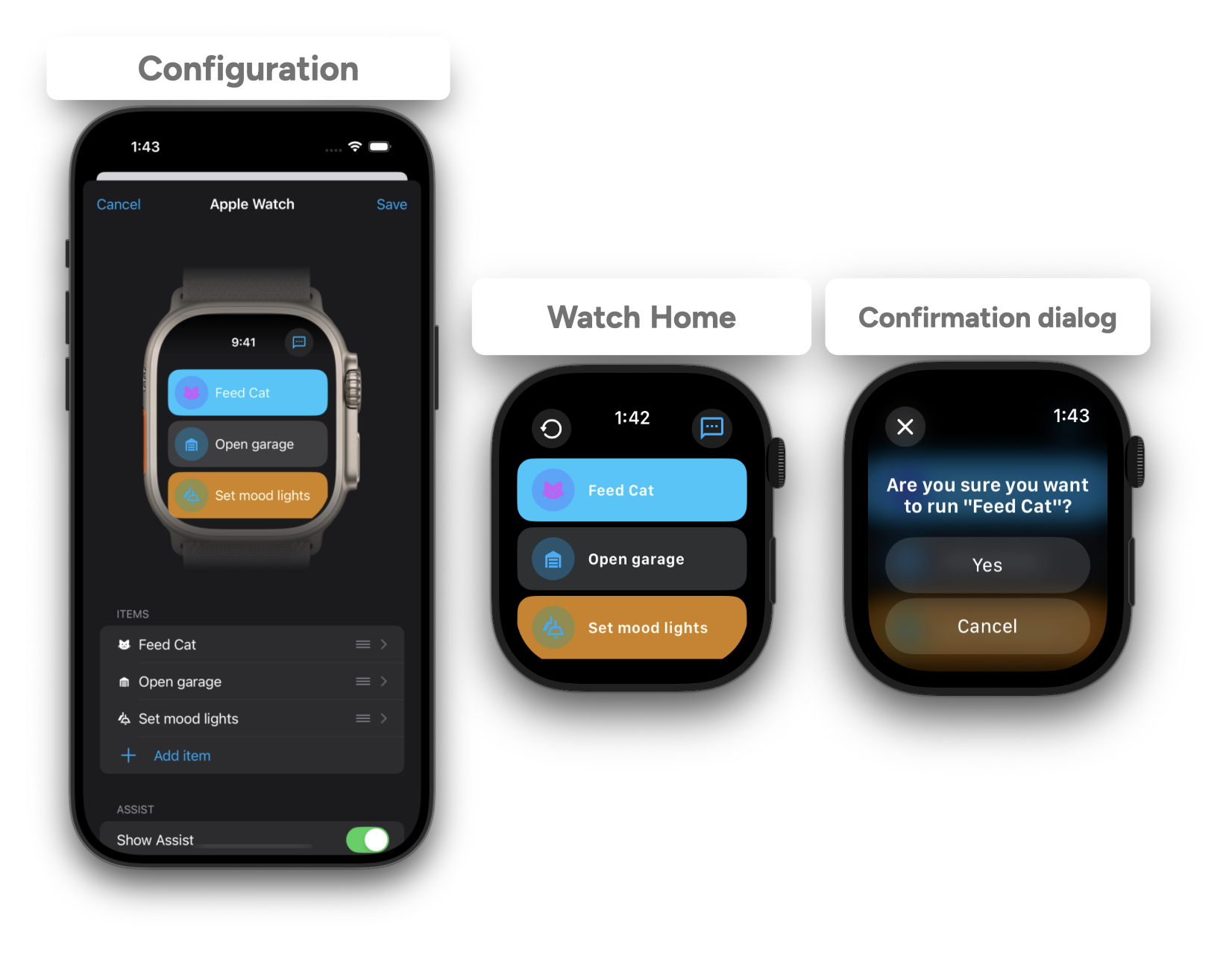 New Apple Watch configuration