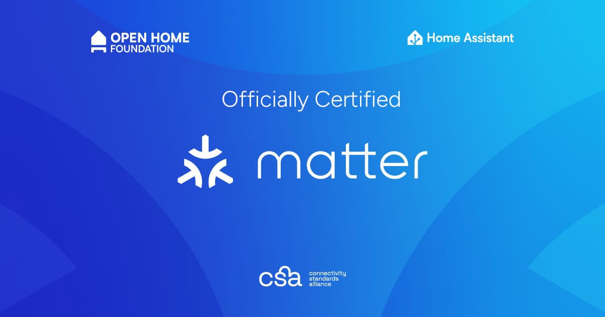 Home Assistant is officially matter certified