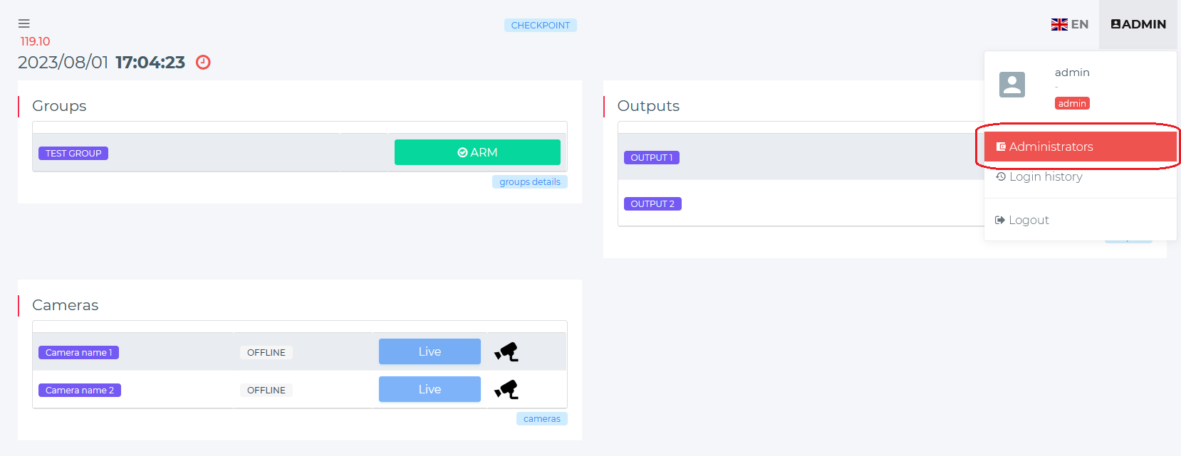 Device Dashboard