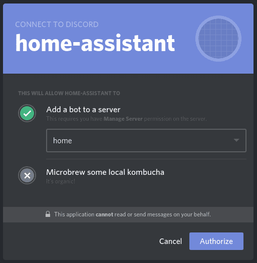 Discord Home Assistant